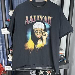 y2k aaliyah rap graphic tee 2xl